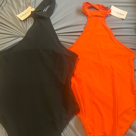 2 bodysuits never worn. Mock neck. - Picture 1 of 2